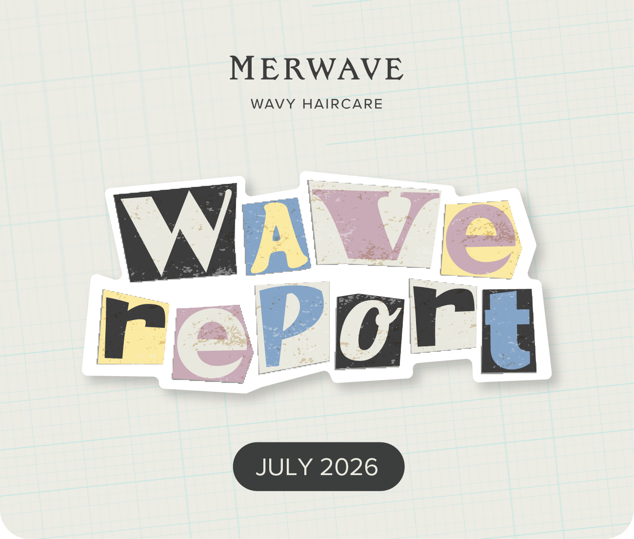 Image of wavy hair lady holding merwave products