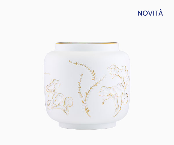 VASO CONTENITORE BLOOM FLORAL ENGRAVING Ginori1735