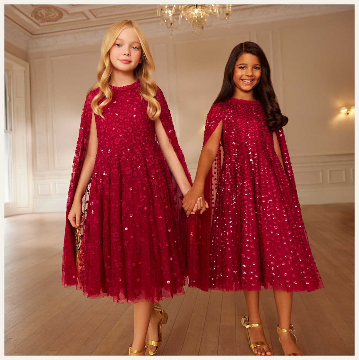 Dahlia Ditsy Cape Kids Dress