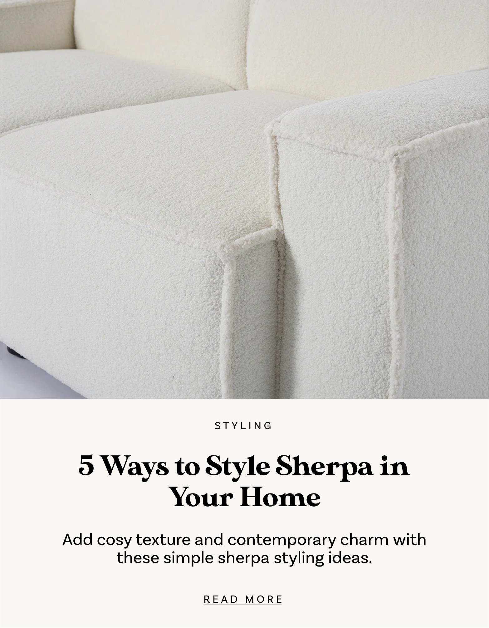 5 Ways to Style Sherpa in Your Home