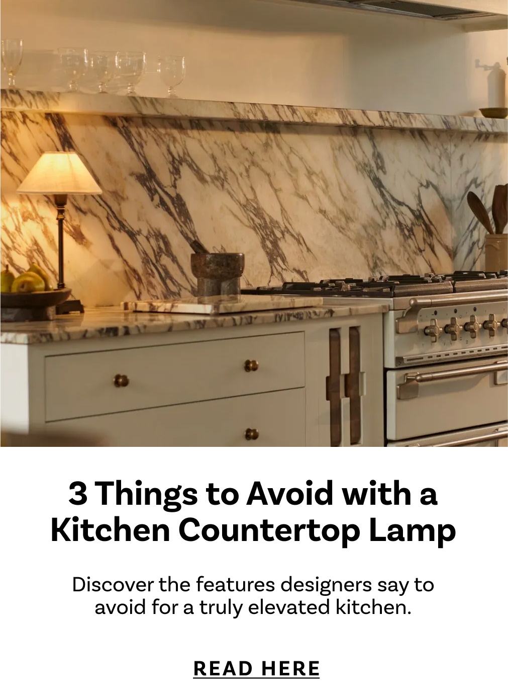 3 Things to Avoid with a Kitchen Countertop Lamp
