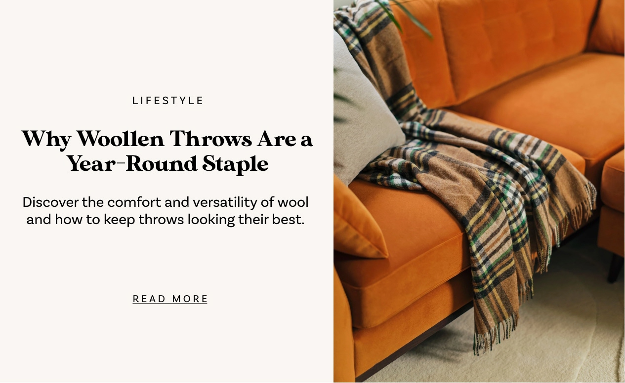 Why Woollen Throws Are a Year-Round Staple