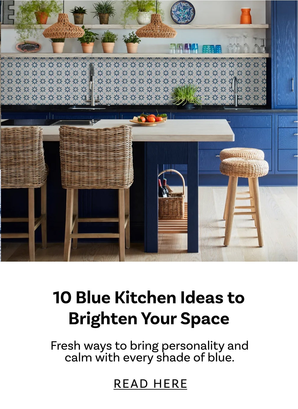 blue kitchen ideas to brighten space