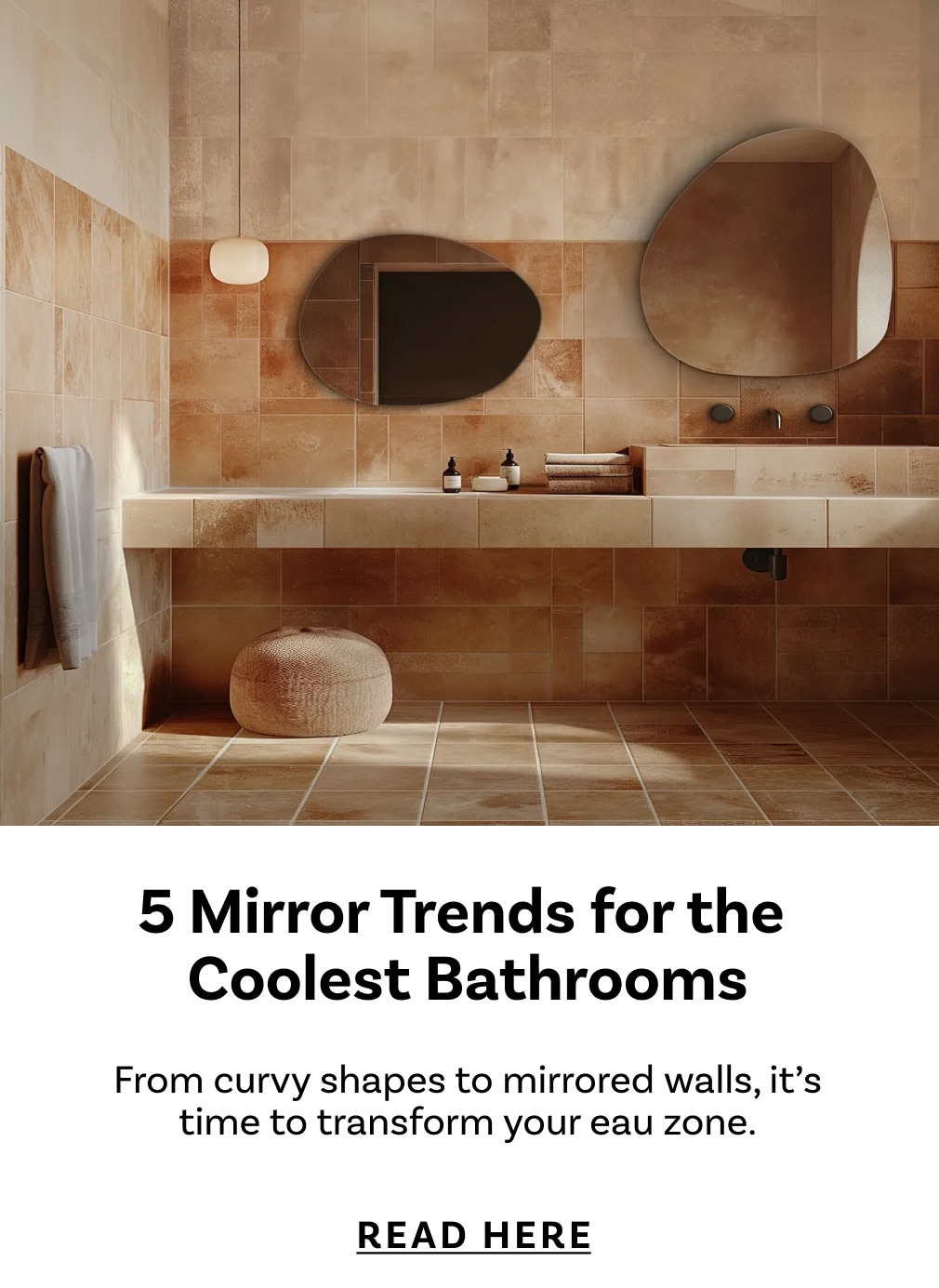 5 Mirror Trends for the  Coolest Bathrooms