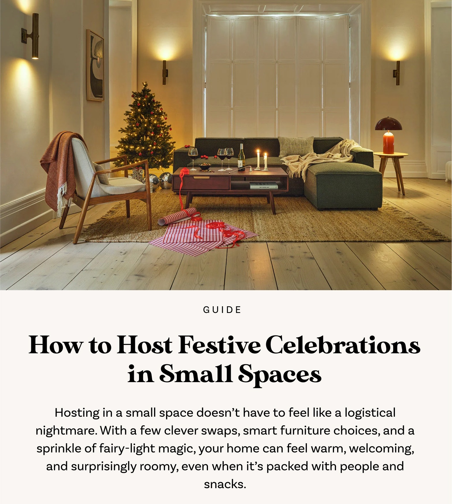 How to Host Festive Celebrations in Small Spaces Without Compromising on Space