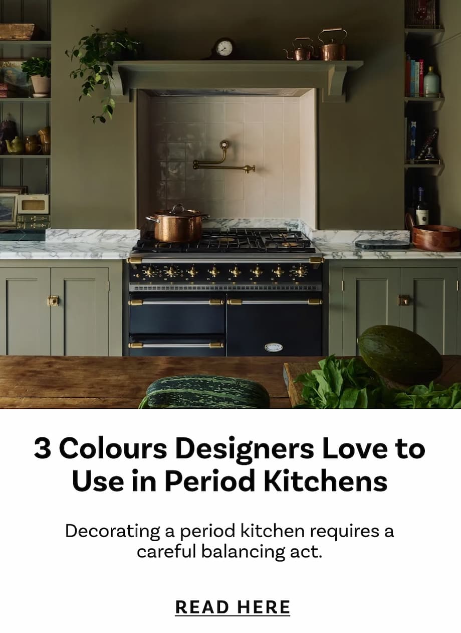 3 Colors Designers Love to Use in Period Kitchens