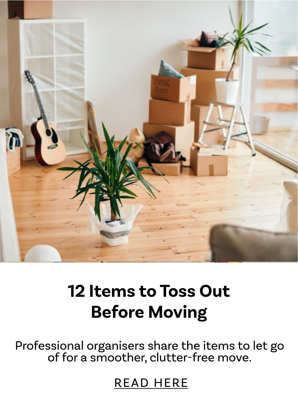 items to toss before moving