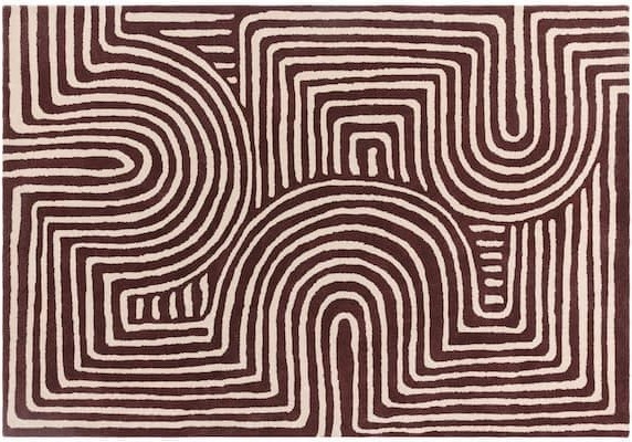 Reef Rug Curve Plum