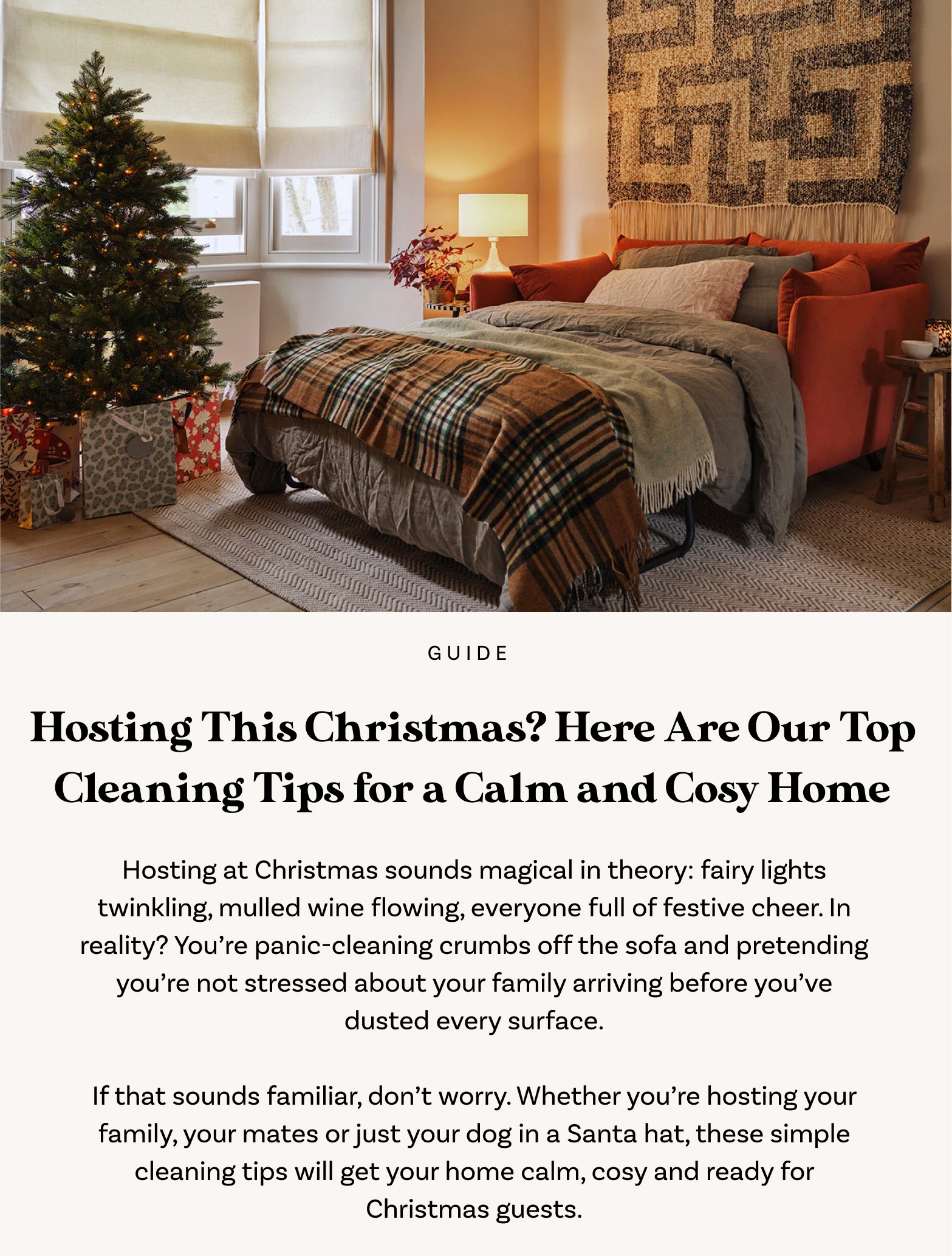 Hosting This Christmas? Here Are Our Top Cleaning Tips for a Calm and Cosy Home