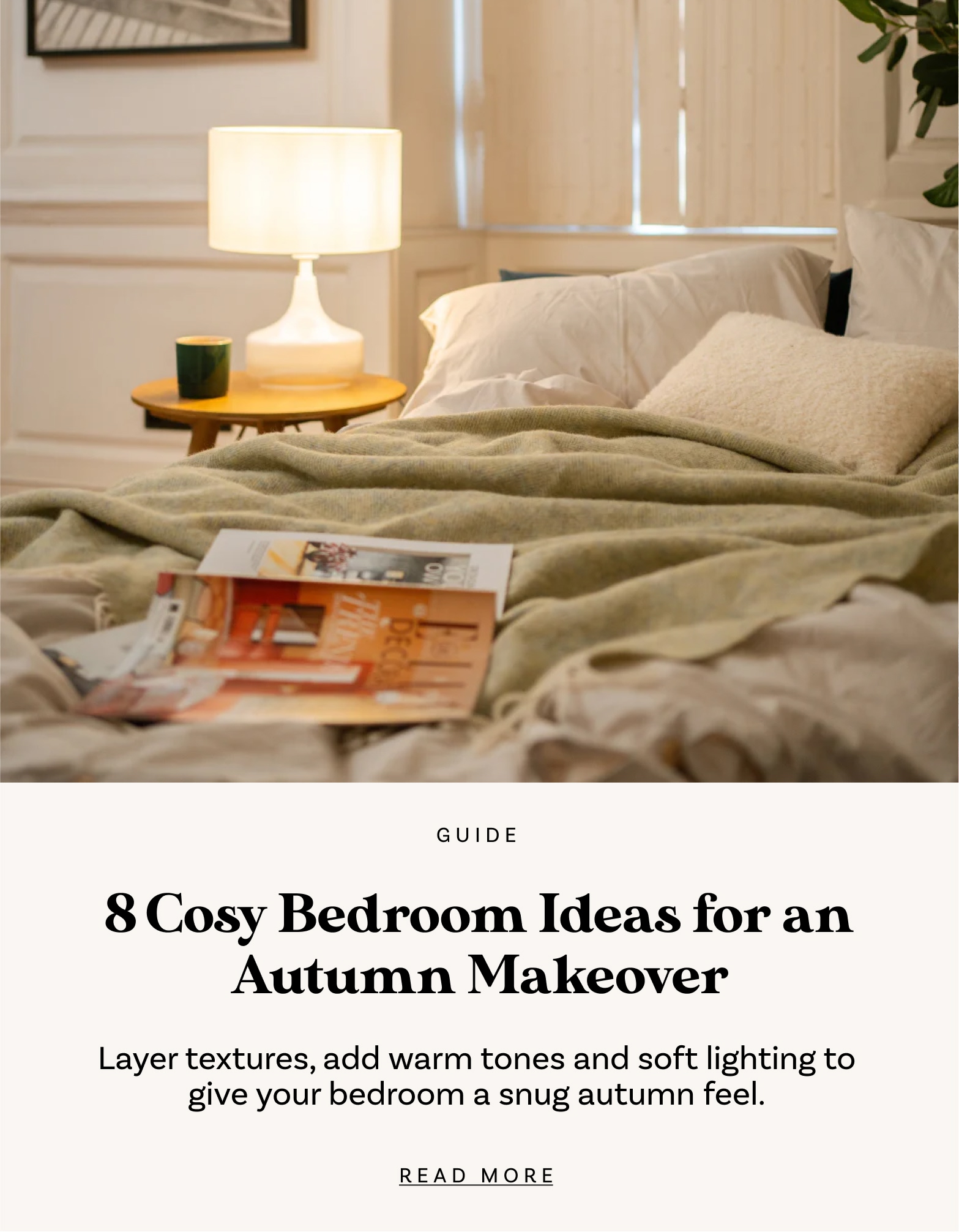 8 Cosy Bedroom Ideas for an Autumn Makeover