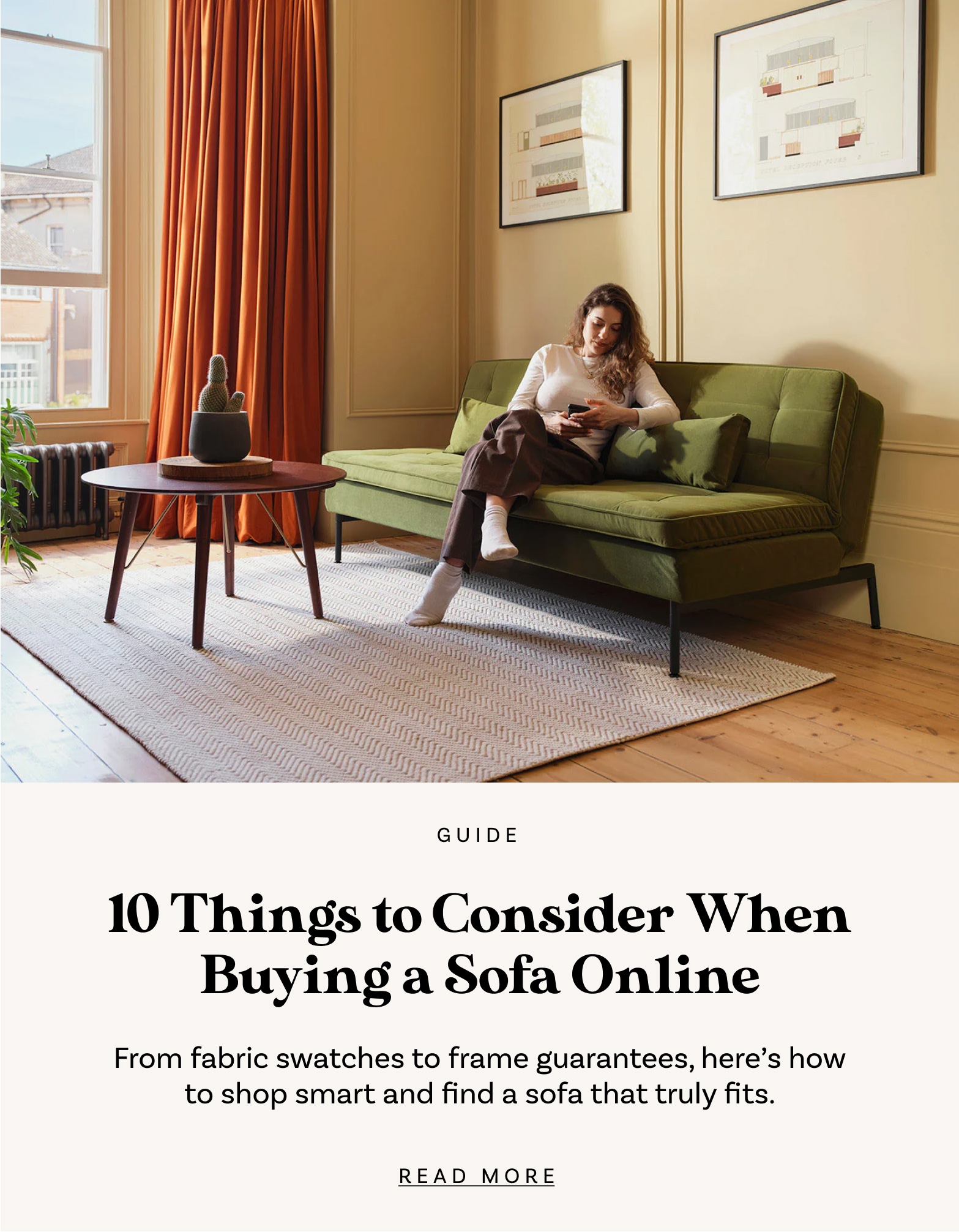 10 Things to Consider When Buying a Sofa Online
