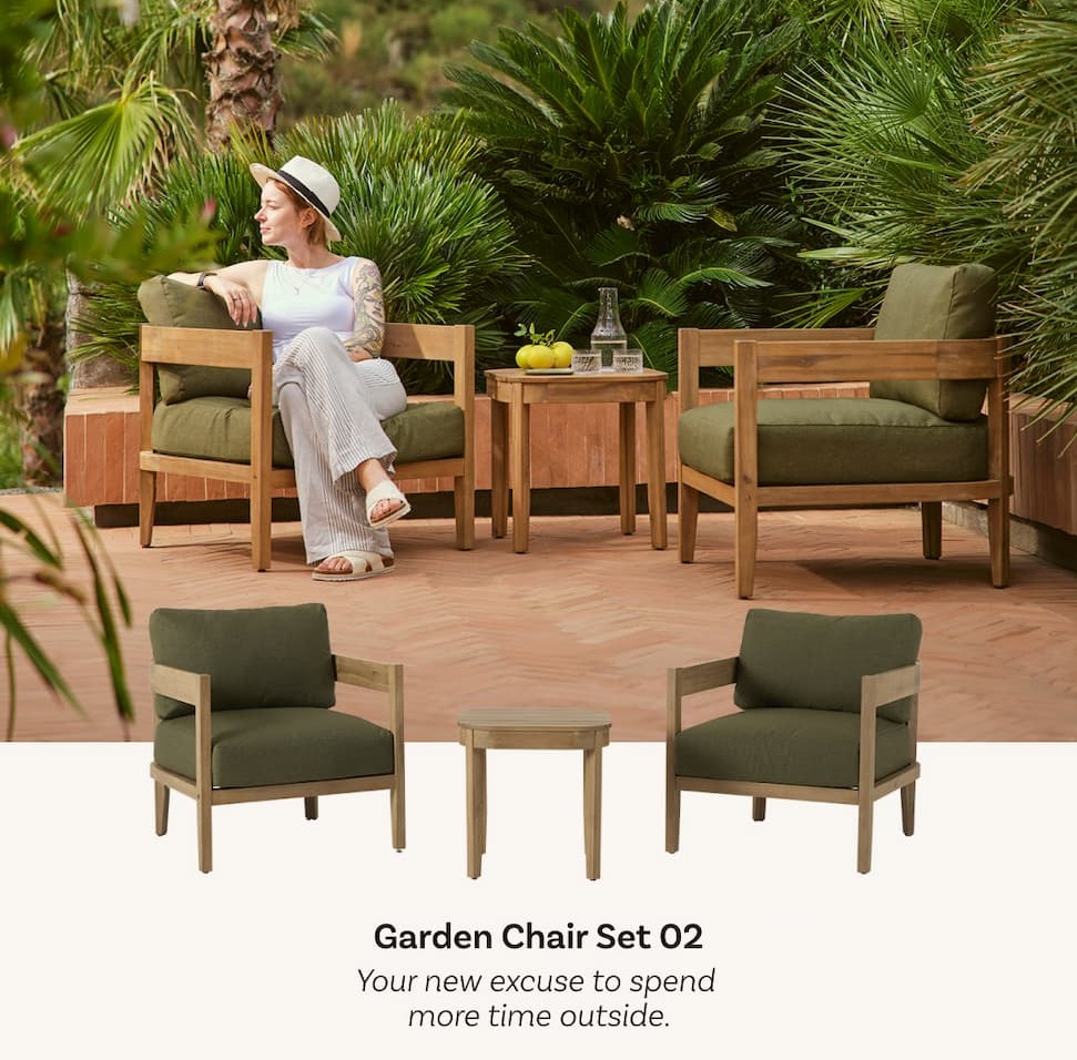 Garden Chair Set 02