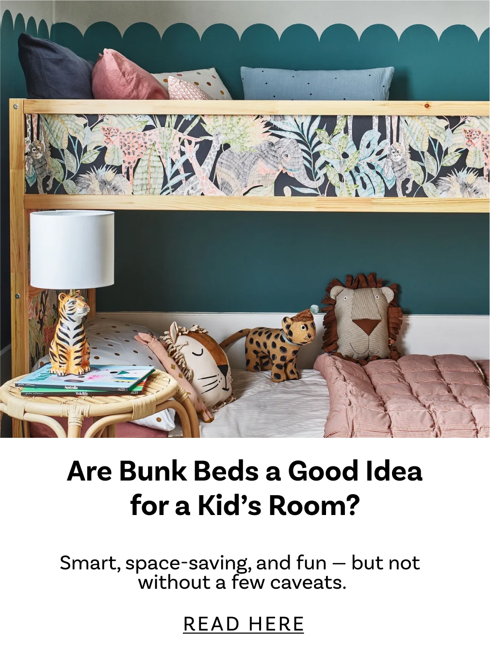 Are bunk beds a good idea for a kids' room?