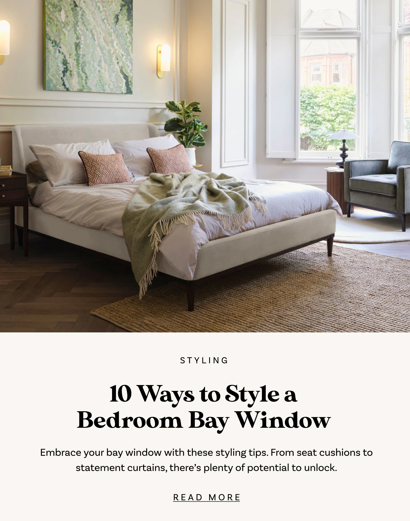 ways to style bedroom bay window