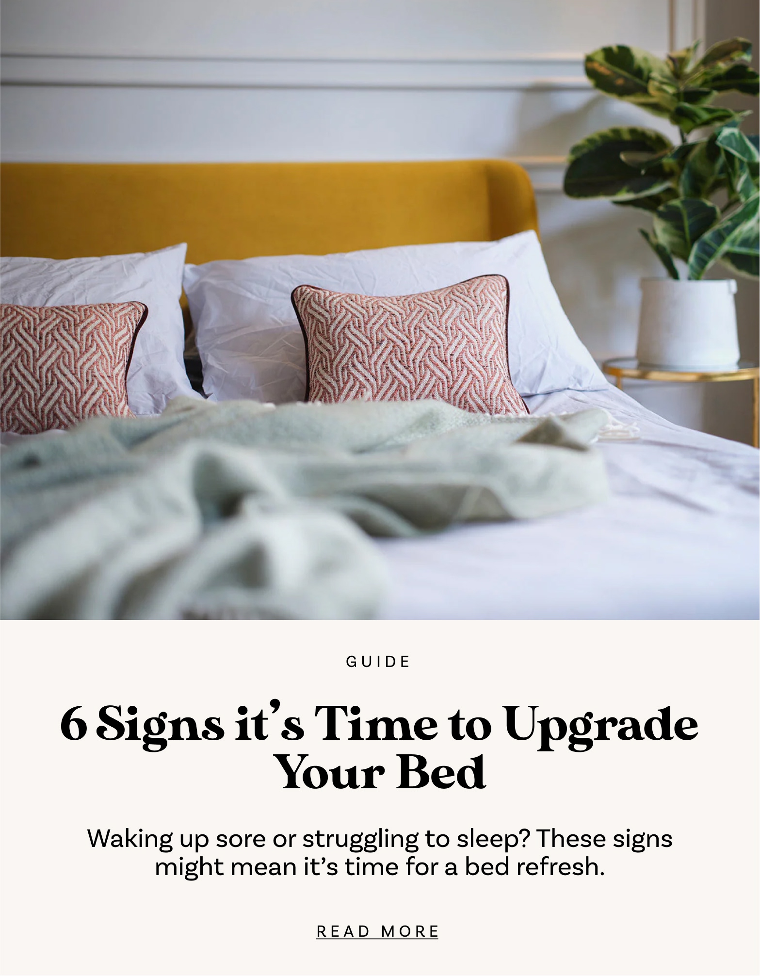 6 Signs it's Time to Upgrade Your Bed