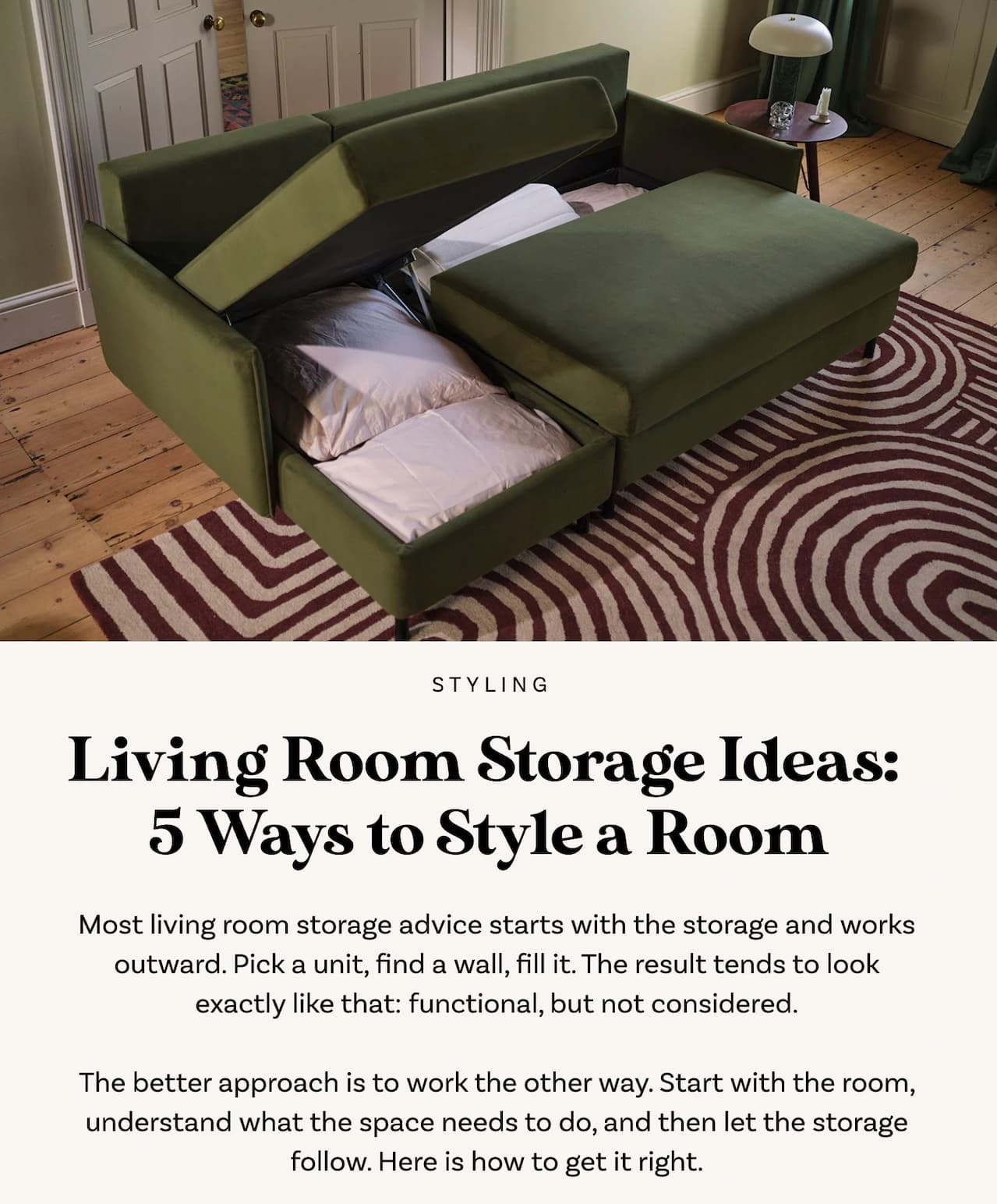Living room storage ideas: 5 ways to style a room