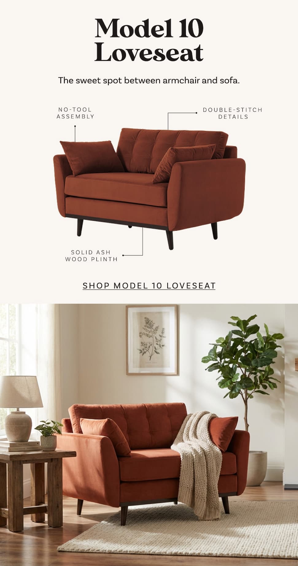 Model 10 Loveseat