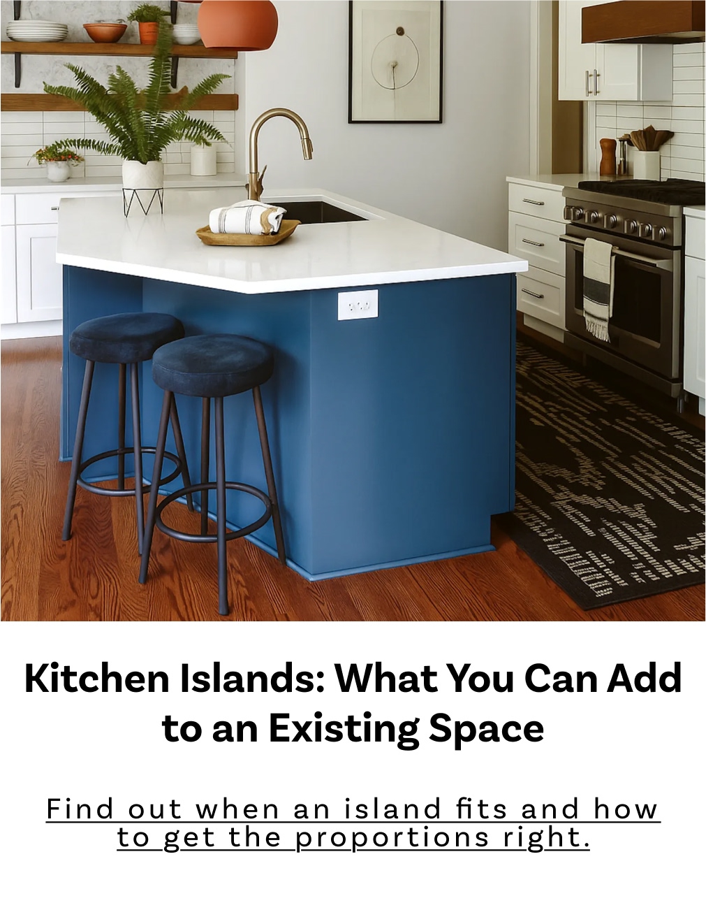 kitchen islands for existing spaces