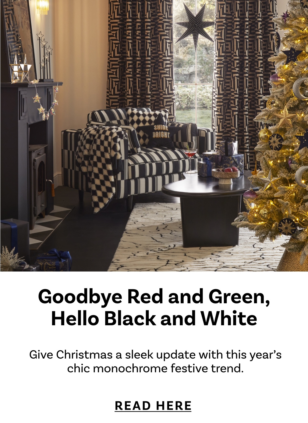 Goodbye Red and Green, Hello Black and White