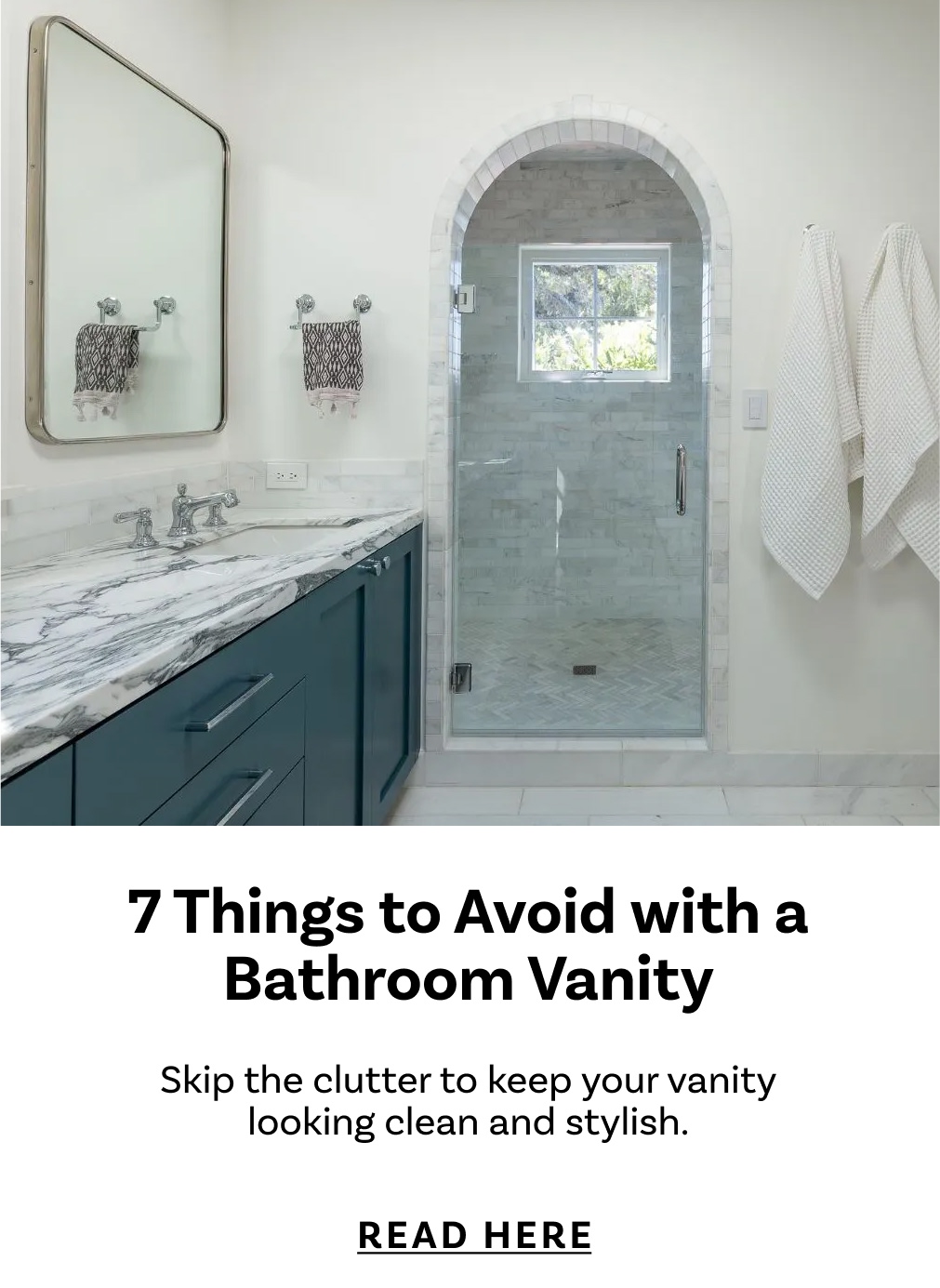7 Things to Avoid with a Bathroom Vanity