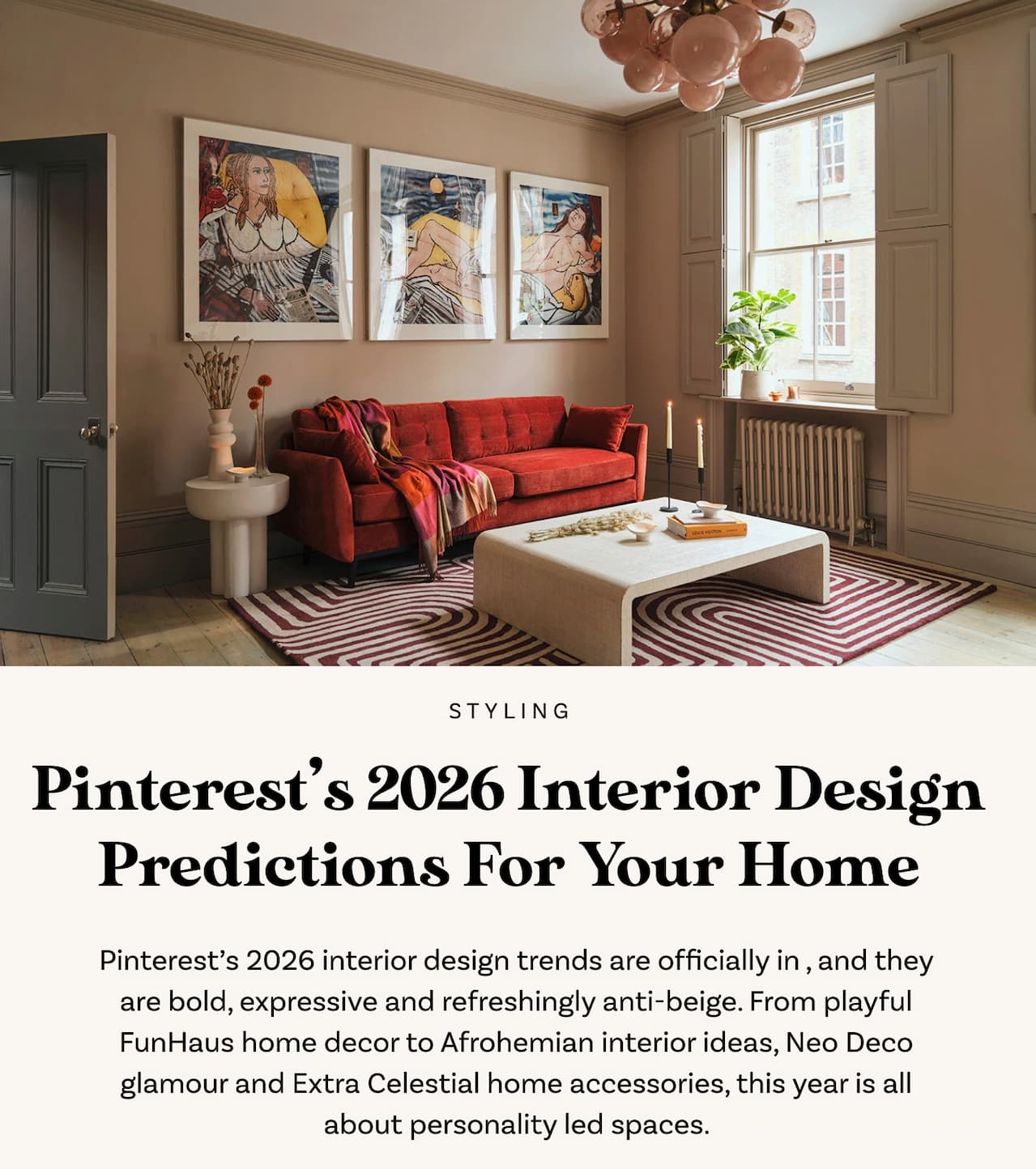 How to Incorporate Pinterest's 2026 Interior Design Predictions Into Your Home