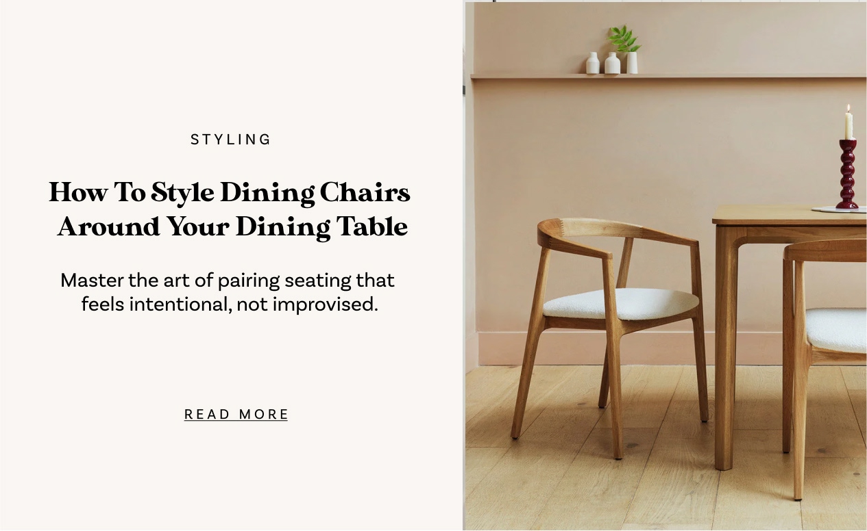 Mix or Match? How To Style Dining Chairs Around Your Dining Table
