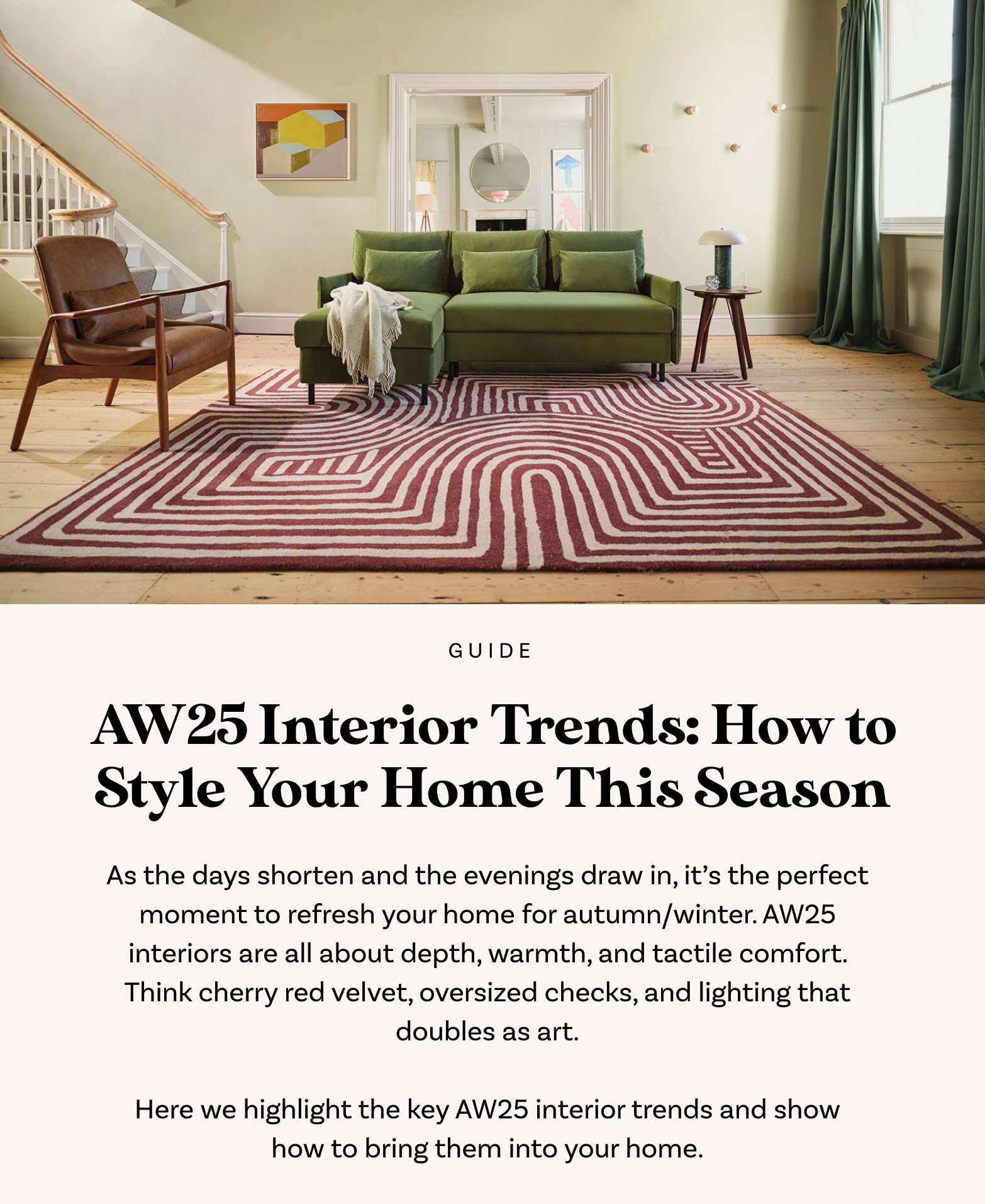 AW25 Interior Trends: How to Style Your Home This Season