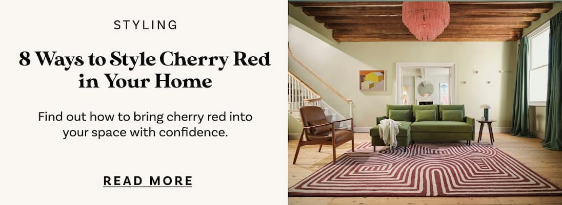 Cherry Red Colour Trend: 8 Ways to Style It in Your Home