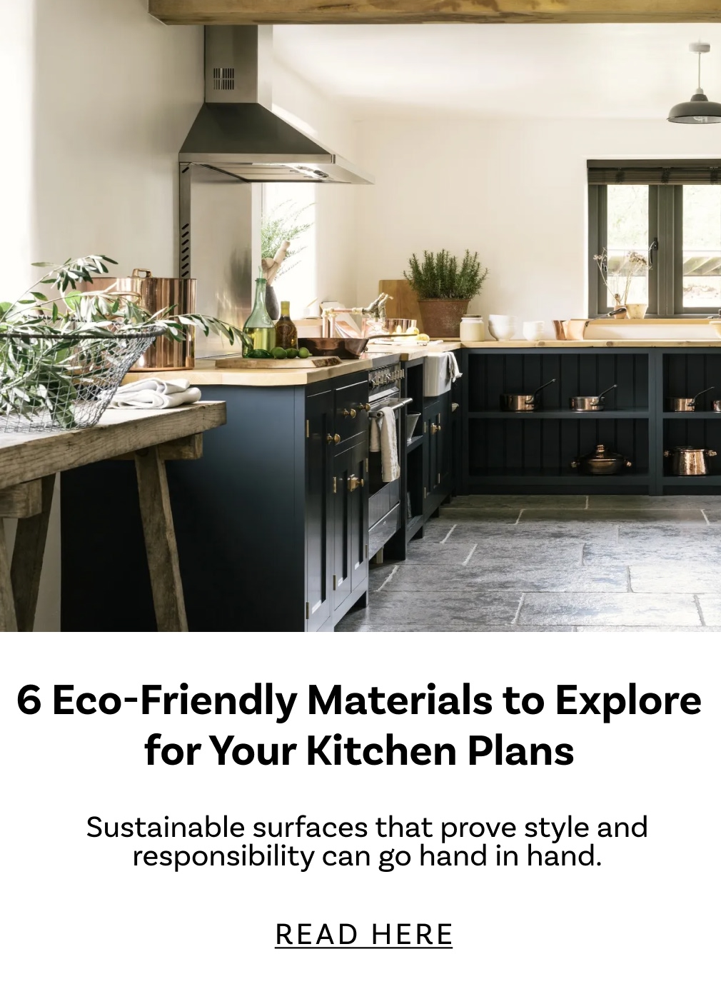 6 Eco-Friendly Materials to Explore for Your Kitchen Plans