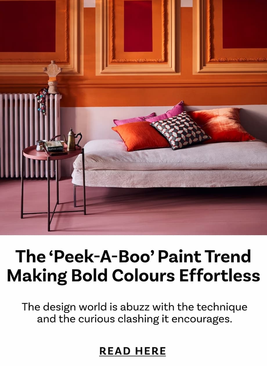 The 'Peek-A-Boo' Paint Trend Making Bold Colours Effortless