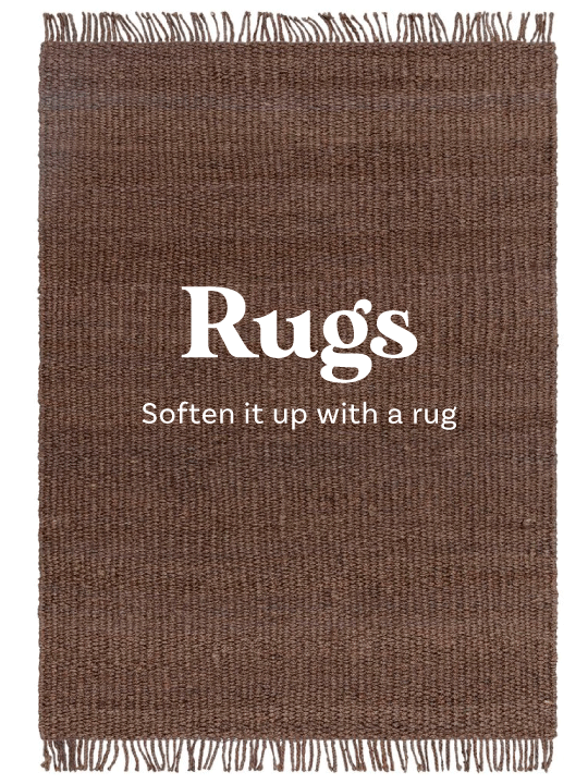 Soften it up with a rug