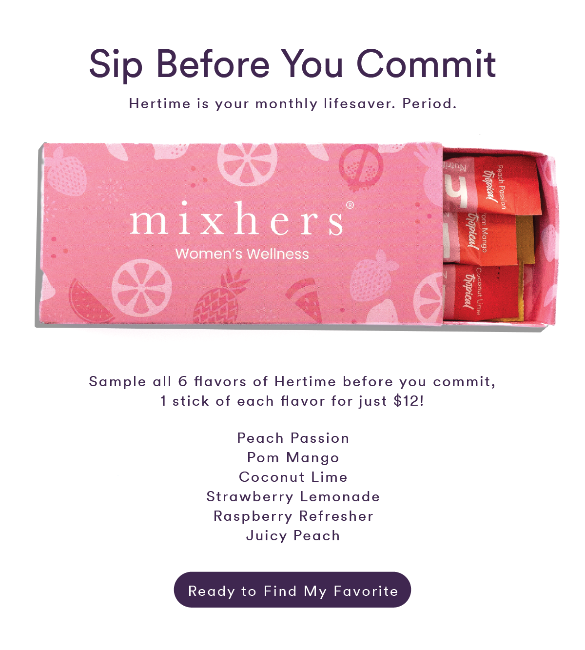 Hertime sample boxes available now. Mixhers