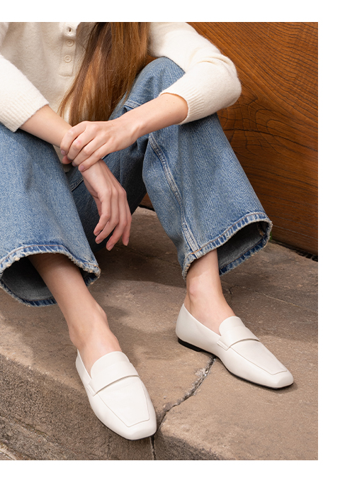 The Una Loafer - Ecru