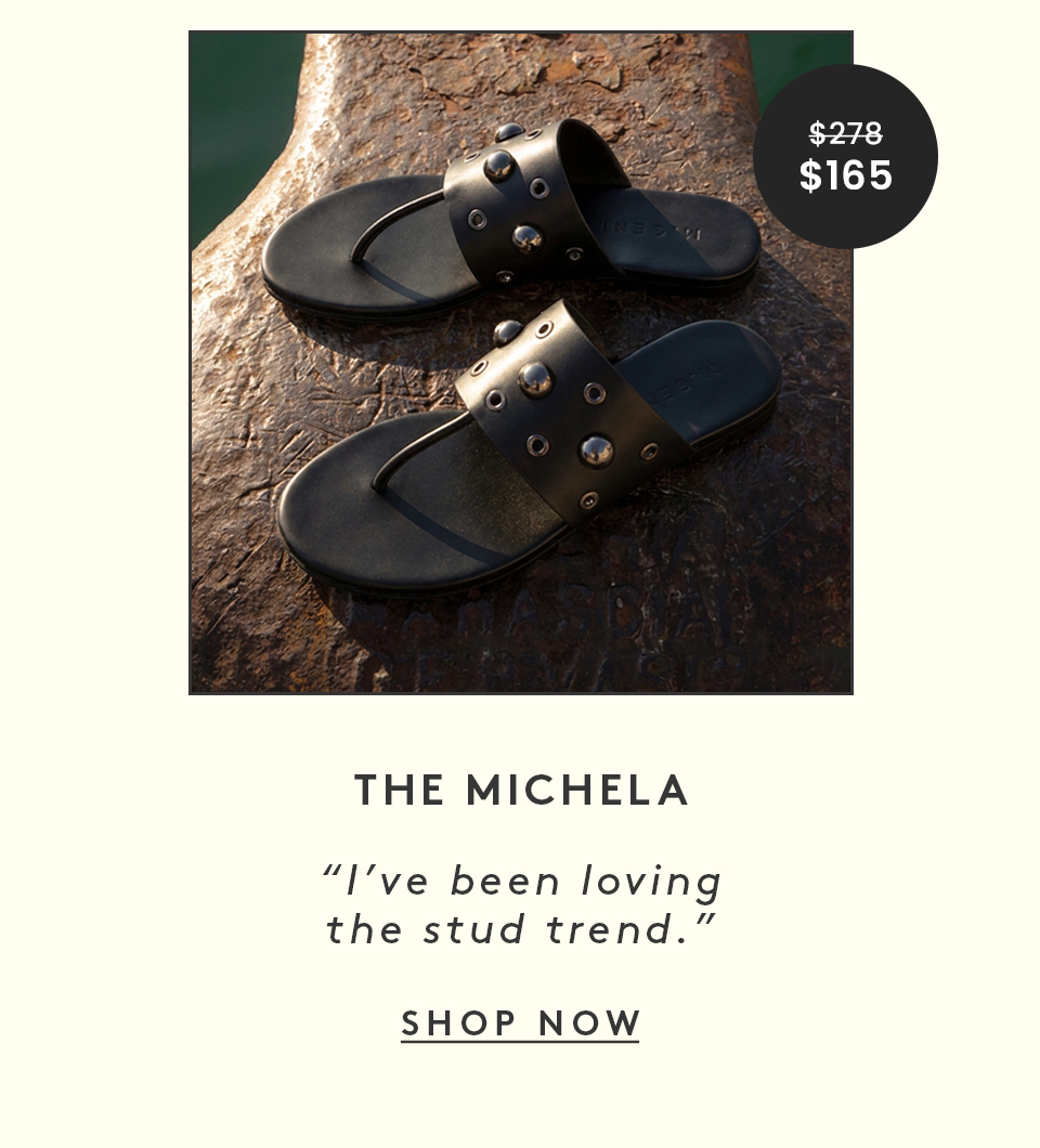 The Michela | “I’ve been loving the stud trend.” | < Shop Now > 