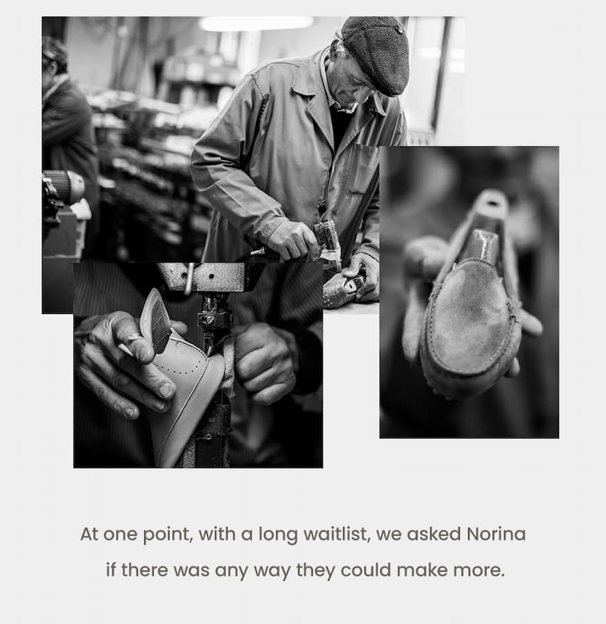 At one point, with a long waitlist, we asked Norina if there was any way they could make more.