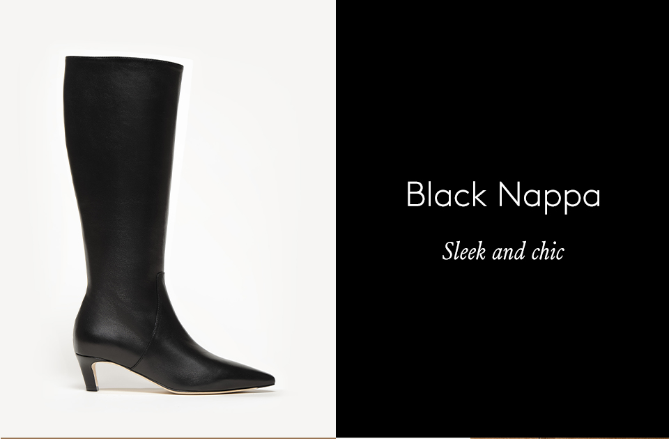 Black Nappa Sleek and chic.