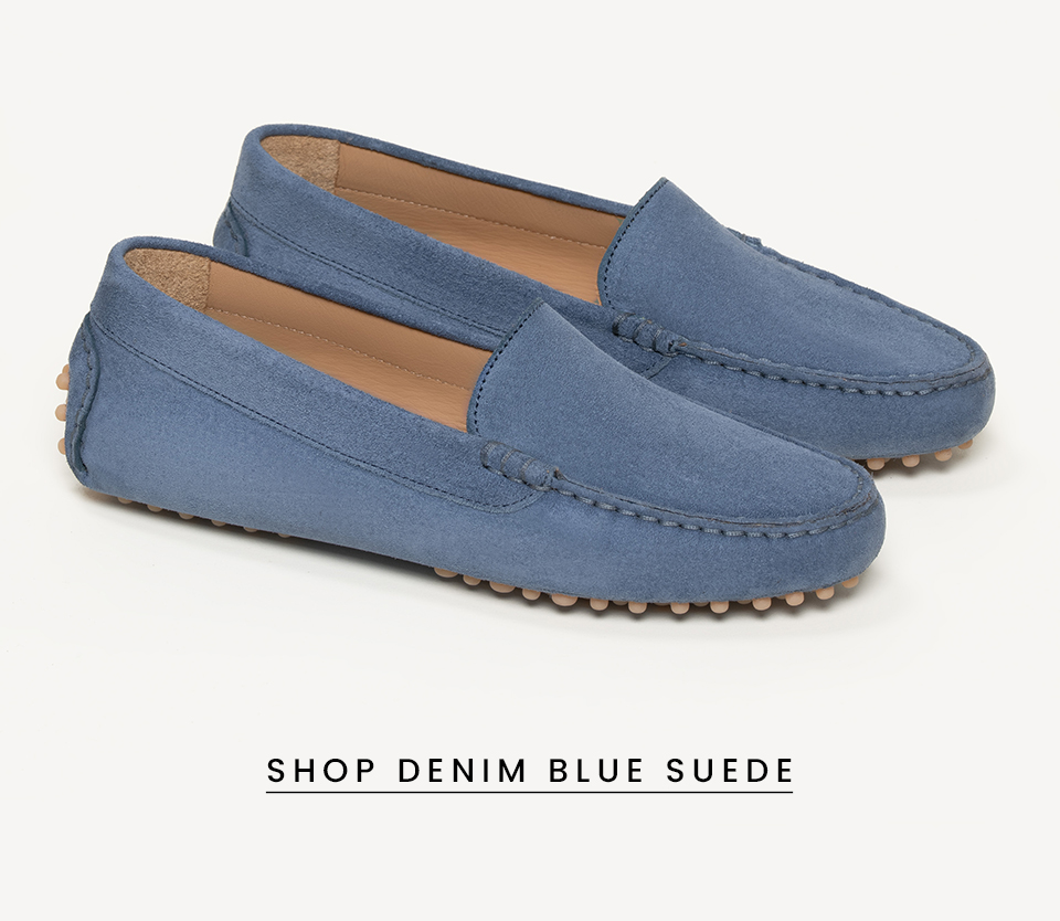 < Shop Denim Blue Suede > 