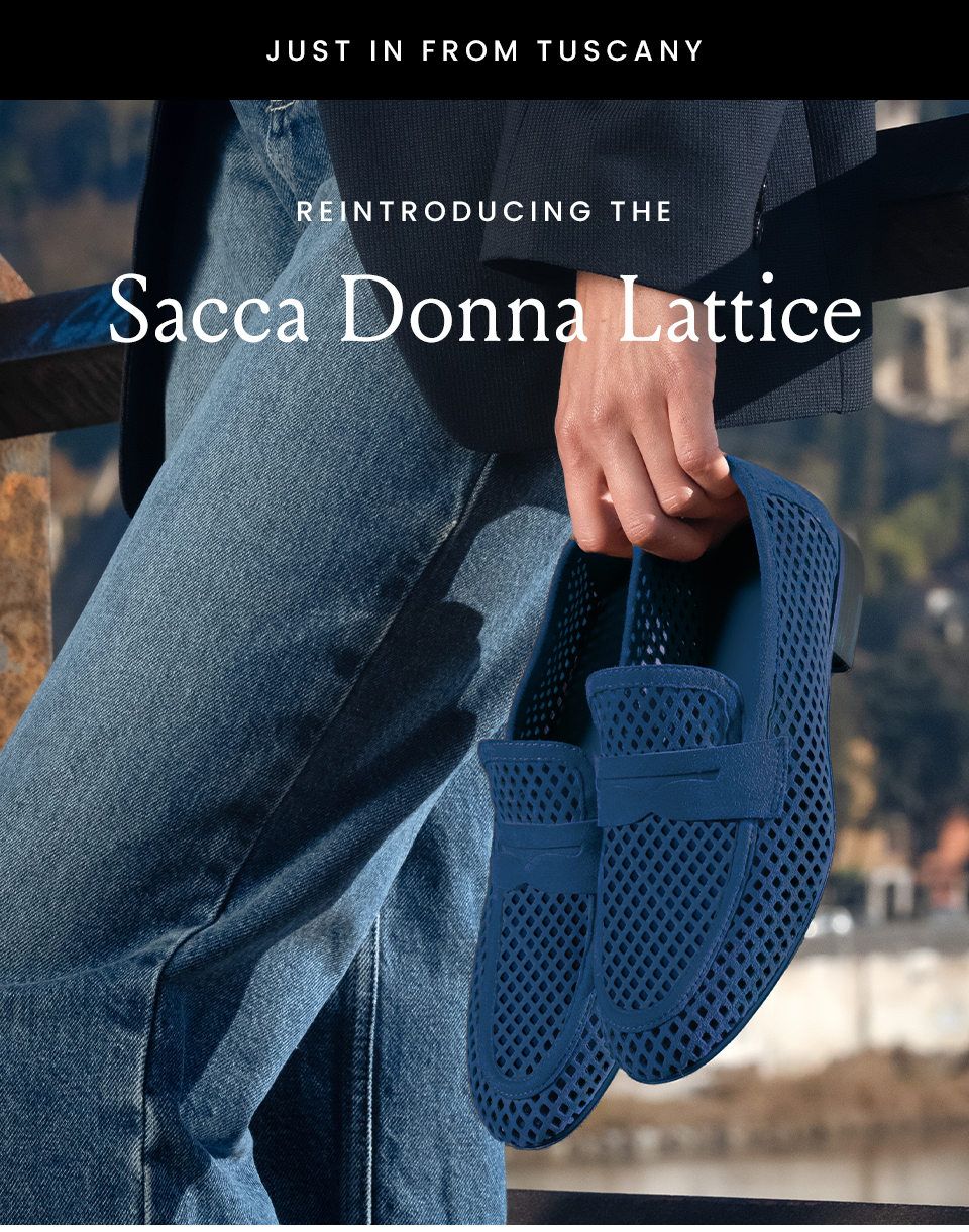 —Just In From Tuscany—  Reintroducing The Sacca Donna Lattice