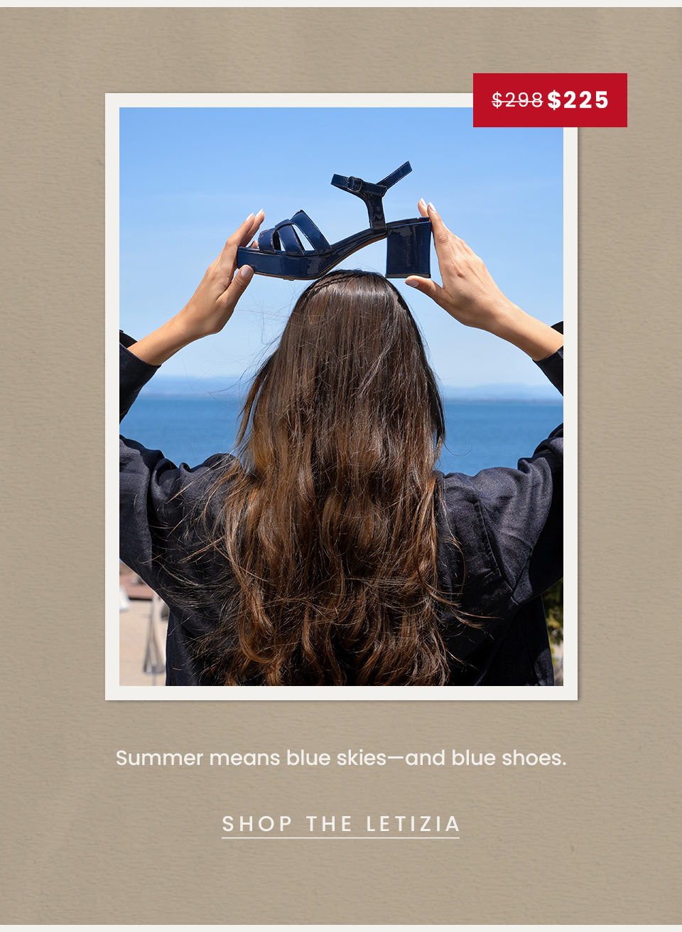 Summer means blue skies—and blue shoes.  < Shop The Letizia> 