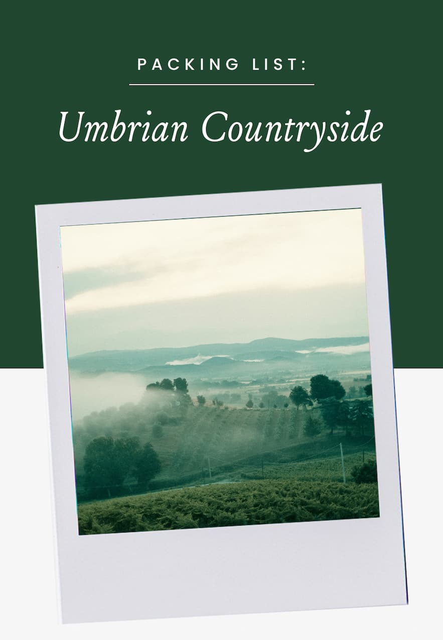 Packing List: Umbrian Countryside 