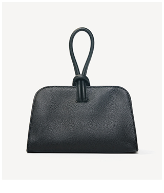 Black Tumbled Leather