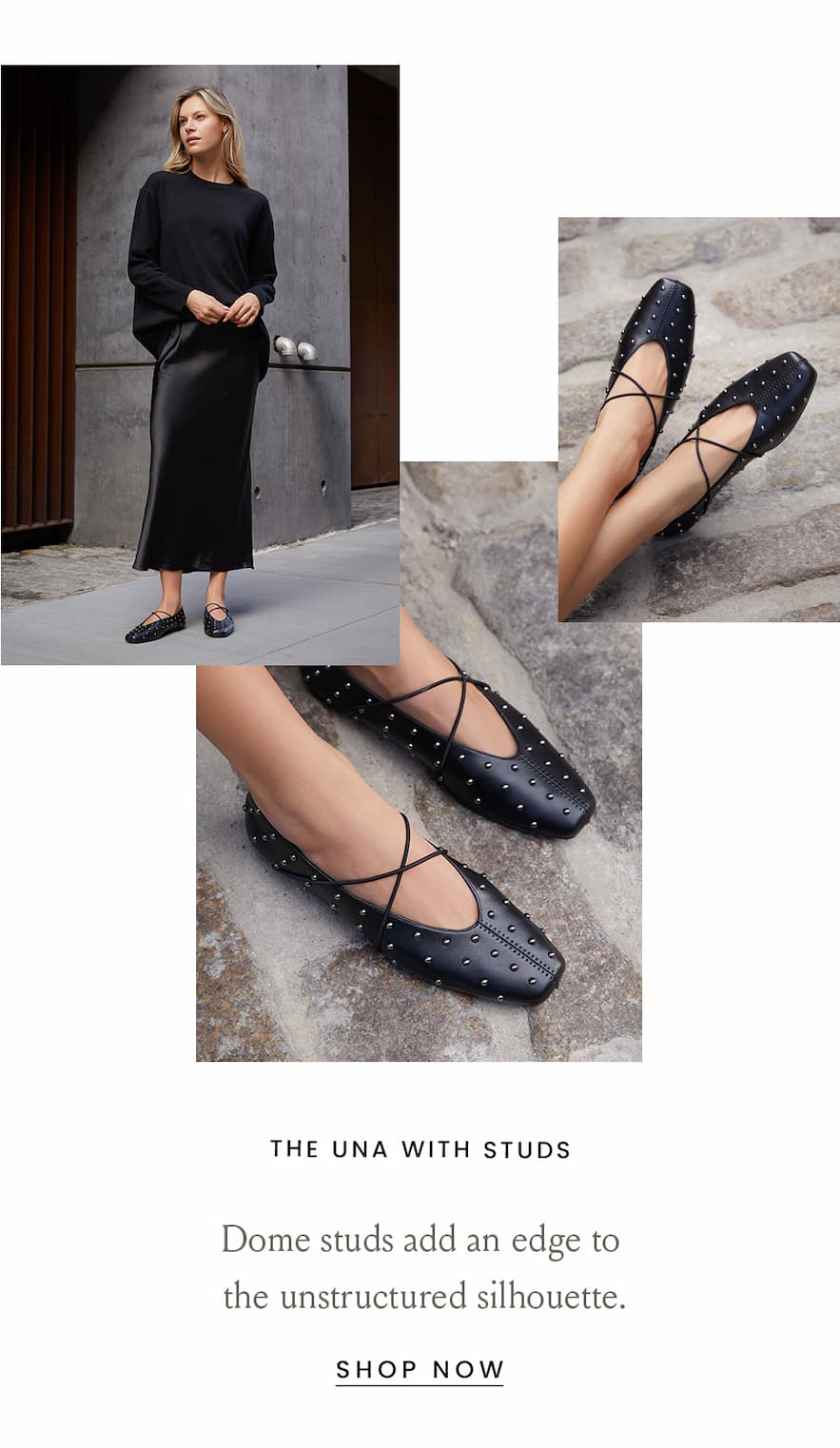 The Una with Studs  < Shop Now > 