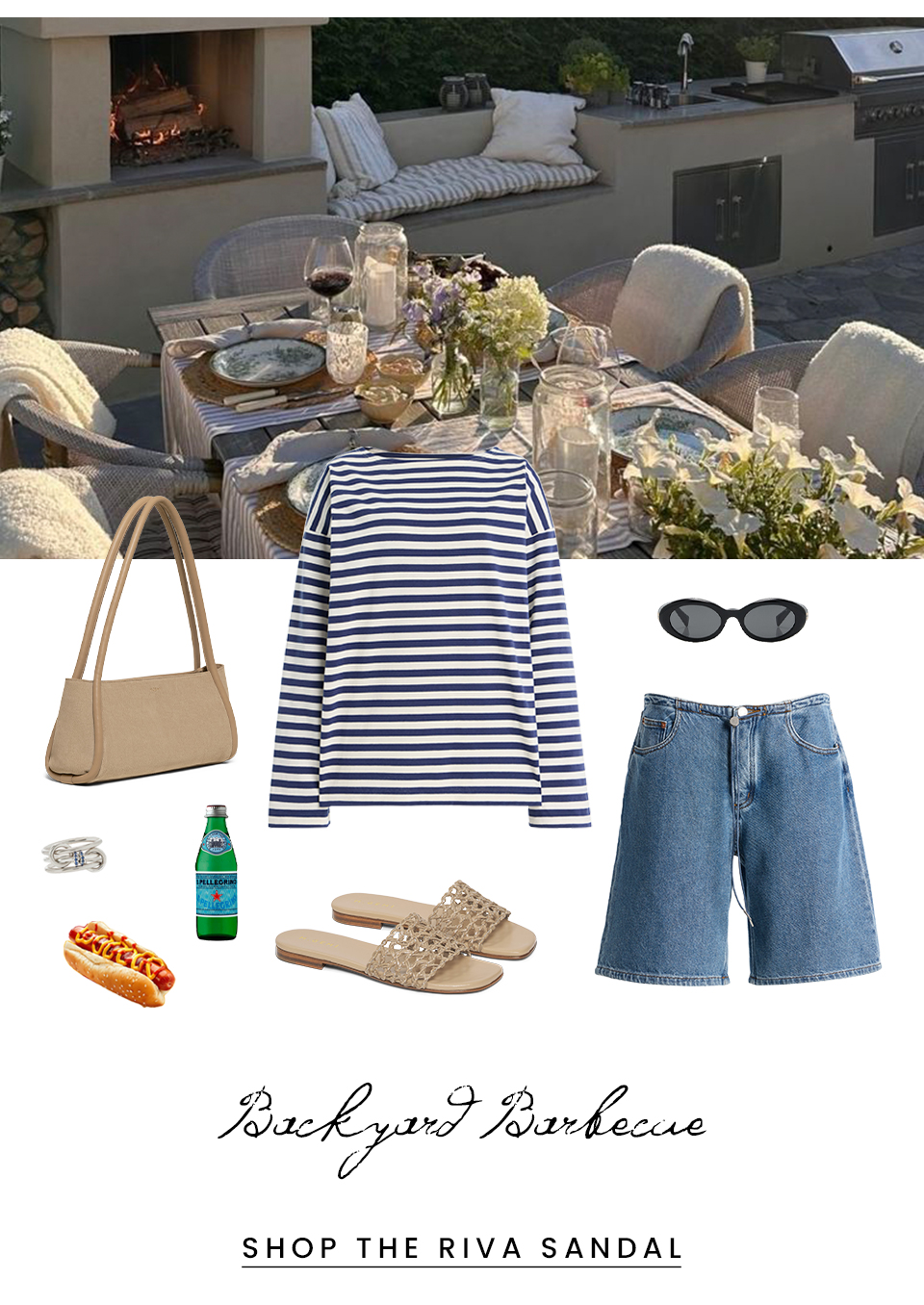 Backyard Barbecue  < Shop The Riva Sandal > 