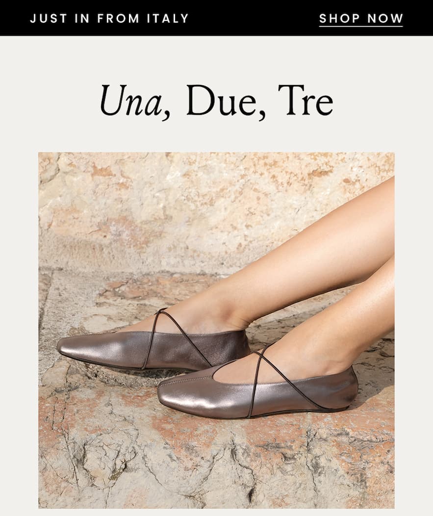 —Just in from Italy—  Una, Due, Tre