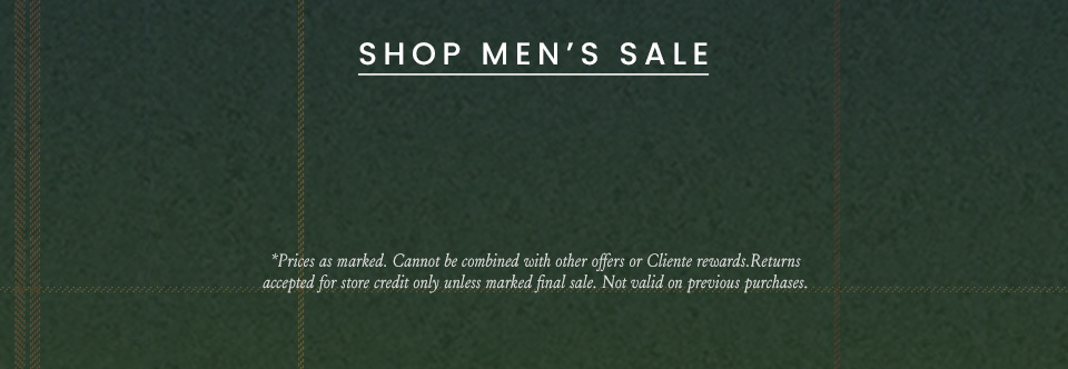 < Shop Men’s Sale > 
