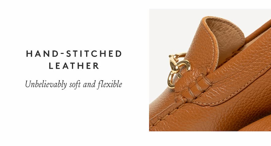 Hand-stitched Leather - Unbelievably soft and flexible