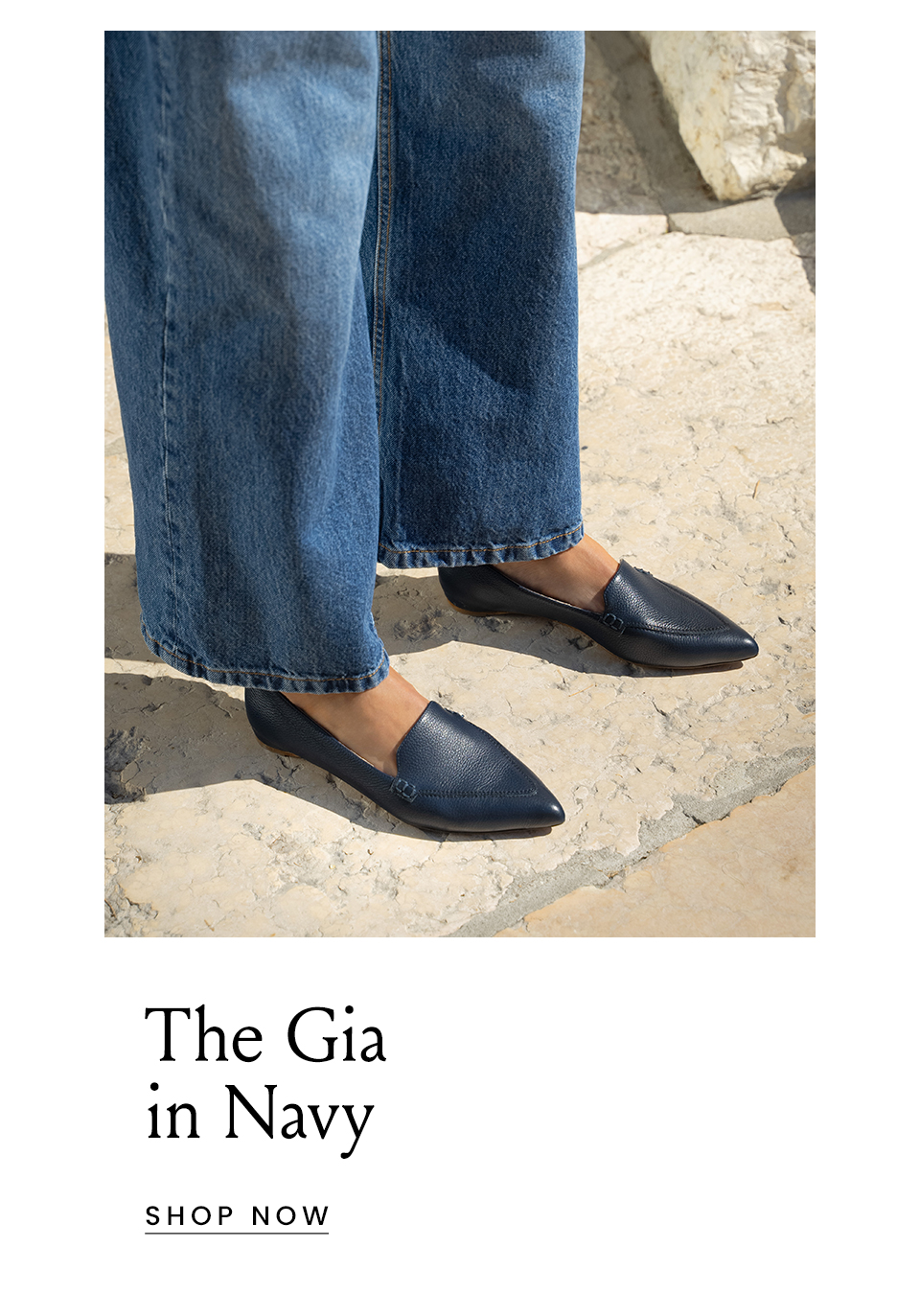 The Gia in Navy < Shop Now > 