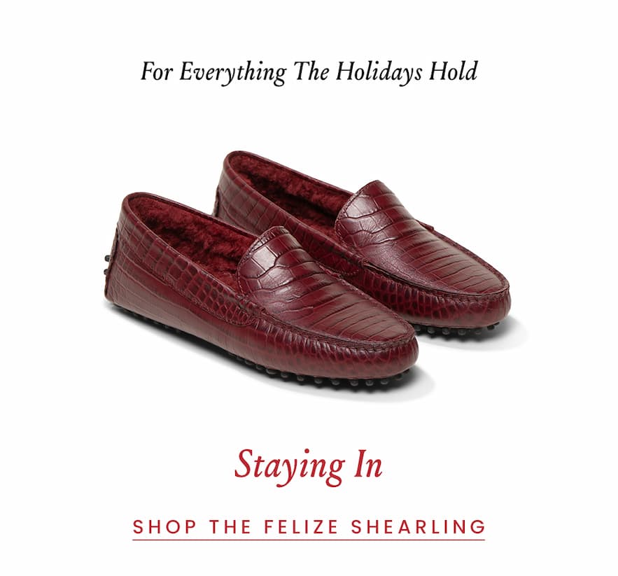 For Everything The Holidays Hold  Staying In < Shop The Felize Shearling > 