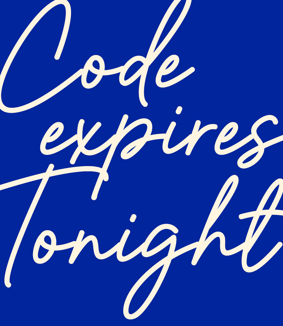 Code Expires Tonight!