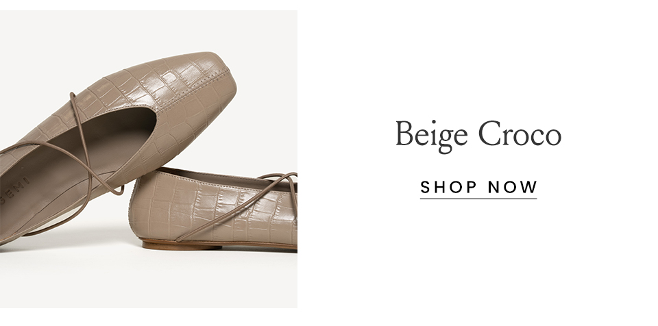 Beige Croco < Shop Now >